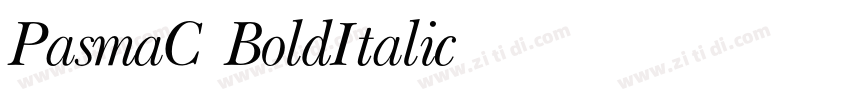 PasmaC BoldItalic字体转换